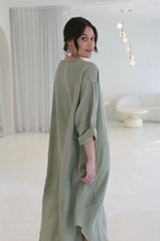Malle Linen Dress - Pistachio