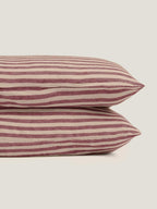Standard Pillowcase Set - Berry Stripes