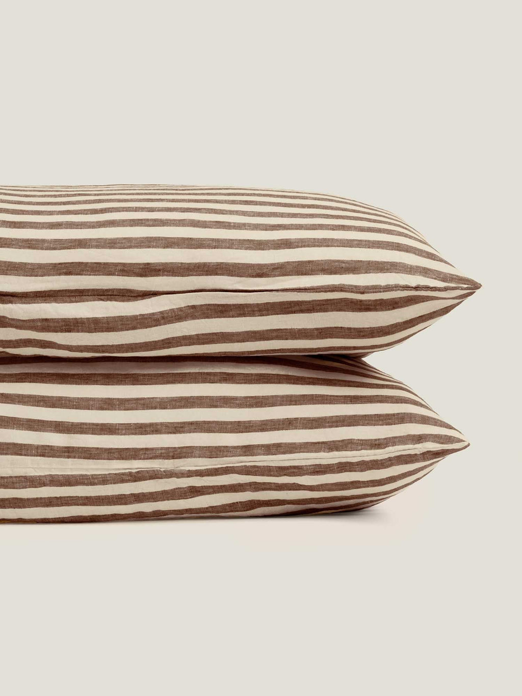 Standard Pillowcase Set - Chocolate Stripes