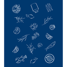 Tea Towel - Amalfi Navy