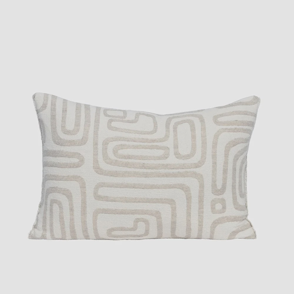 Wander Cushion - White/Natural