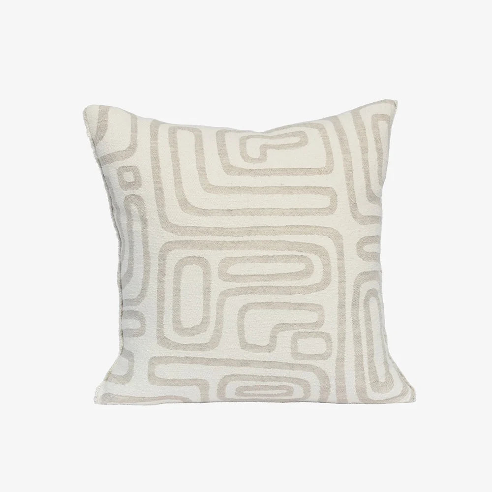 Wander Cushion - White/Natural
