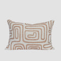 Wander Cushion - White/Nutmeg