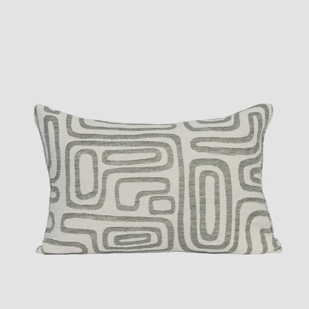 Wander Cushion - White/Pistachio