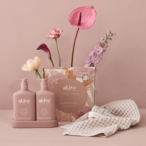 Wash & Lotion Duo Blooms Gift Set - Raspberry Blossom