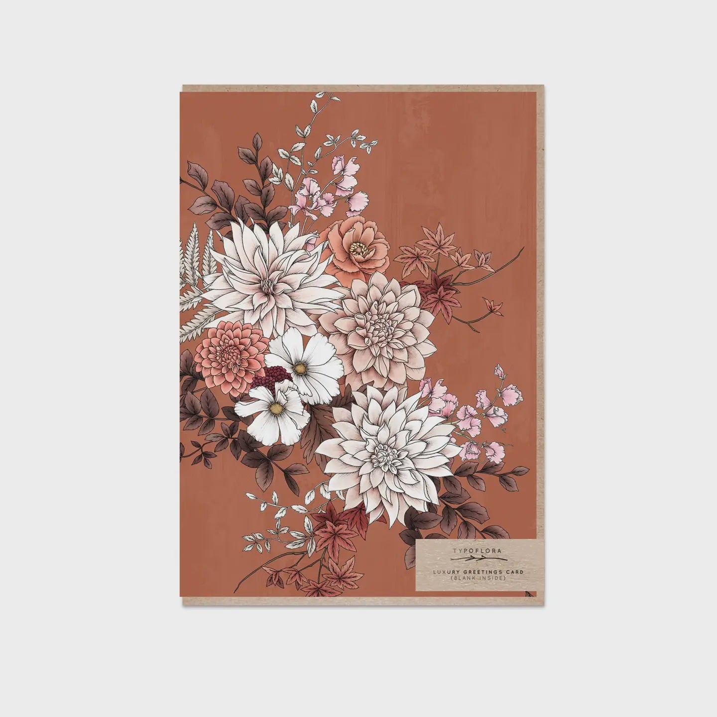 Card - Florist Bouquet Rust