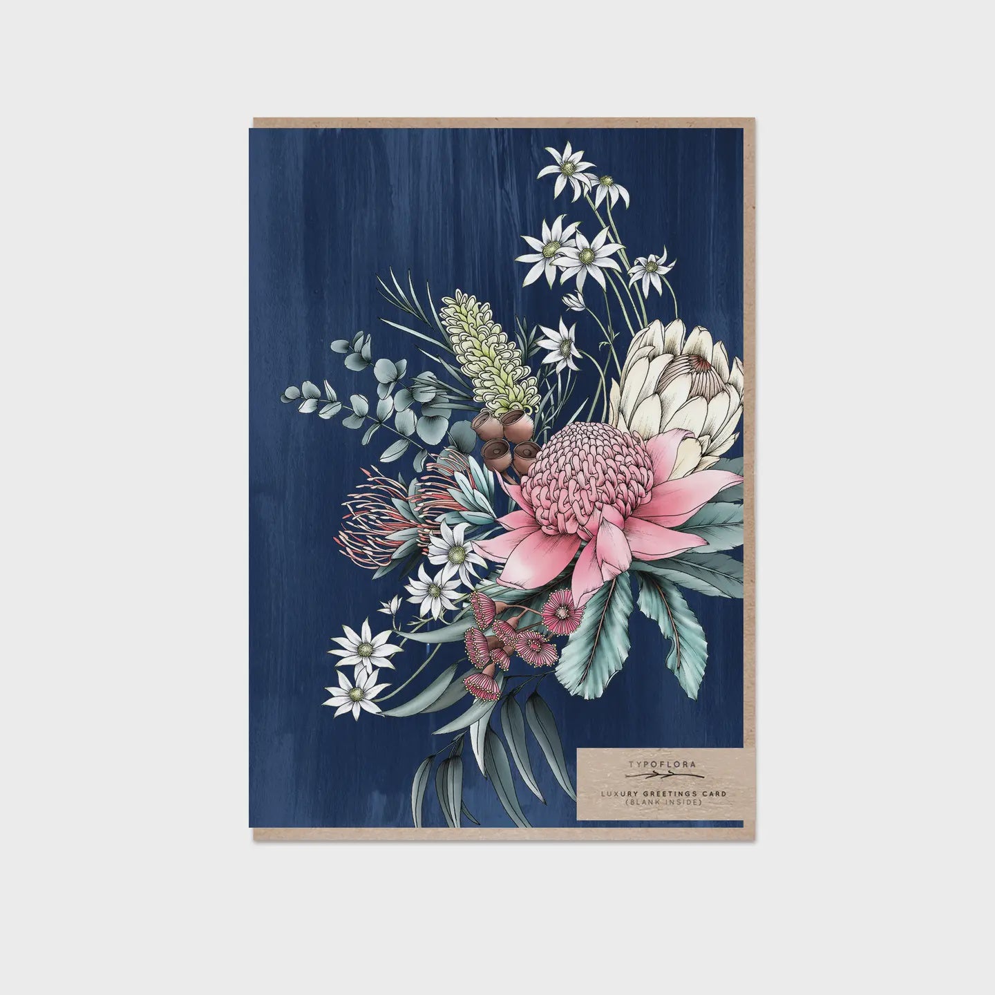 Card - Florist Bouquet Navy