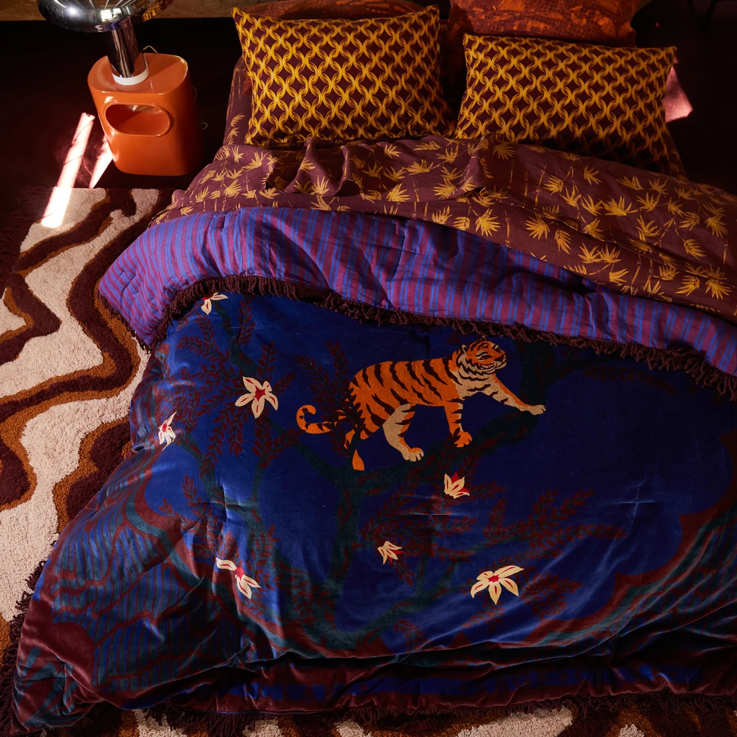 Andrea Velvet Bedcover