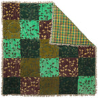 Aneta Patchwork Velvet Bedcover