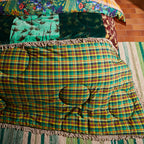 Aneta Patchwork Velvet Bedcover