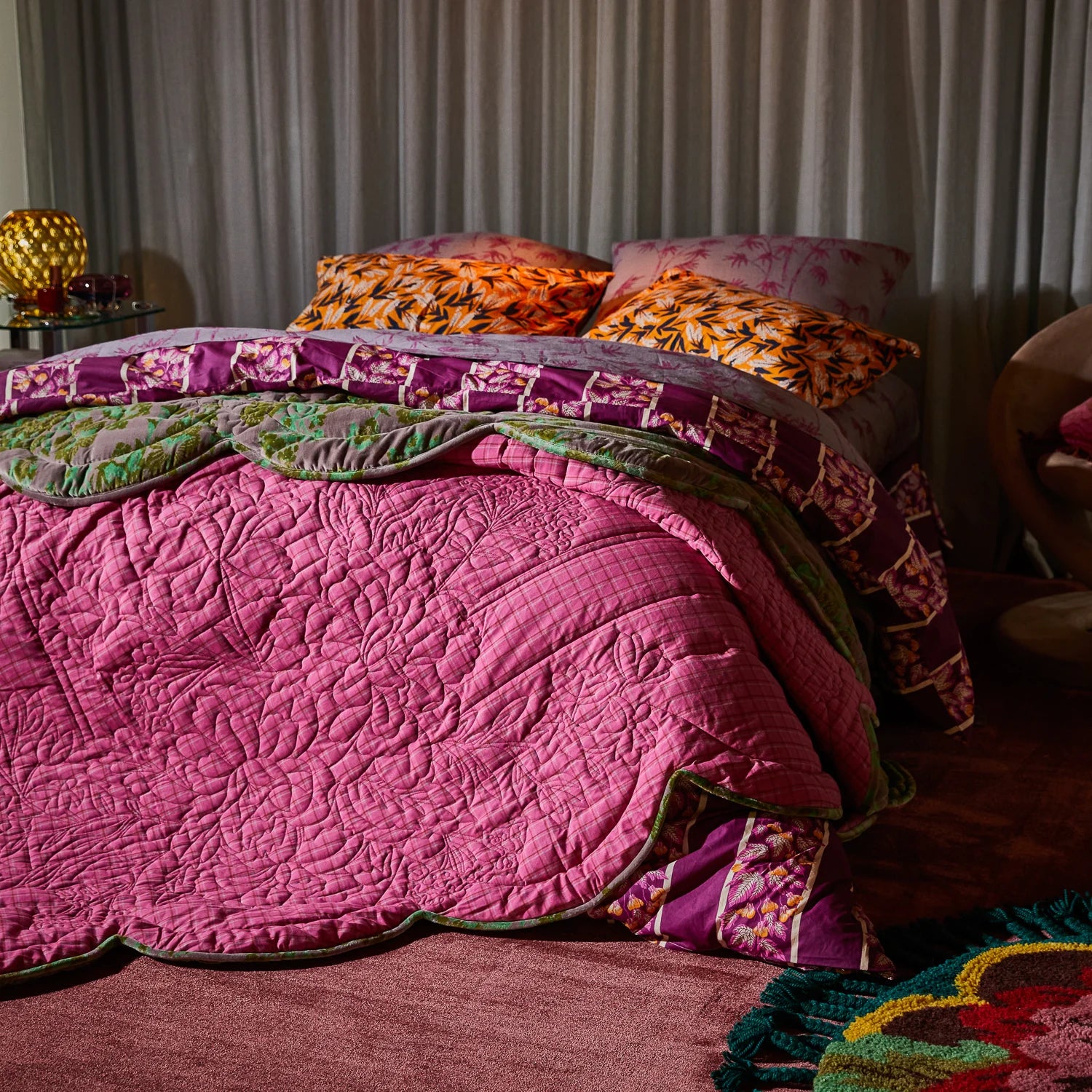 Valeria Scolloped Quilted Bedcover