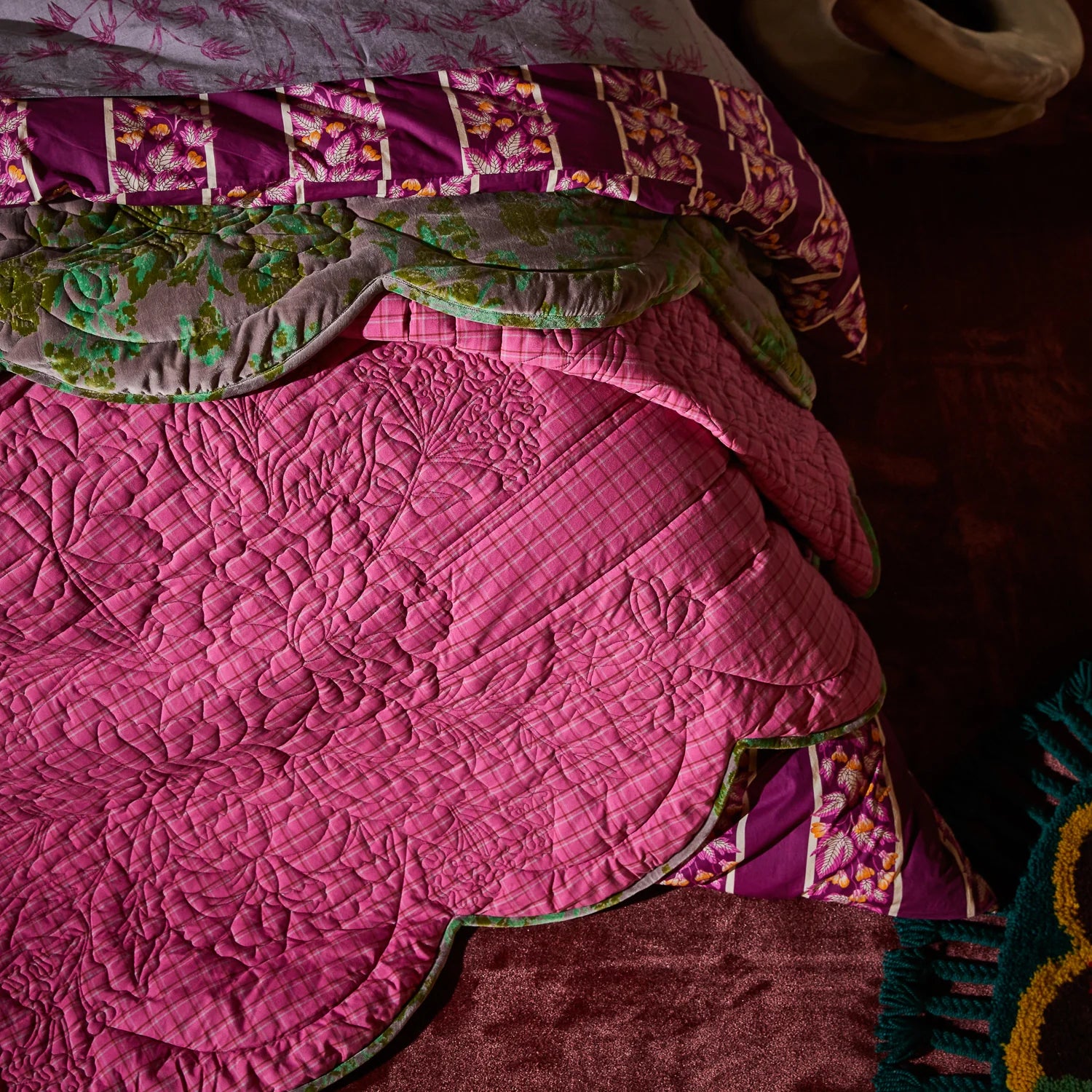 Valeria Scolloped Quilted Bedcover