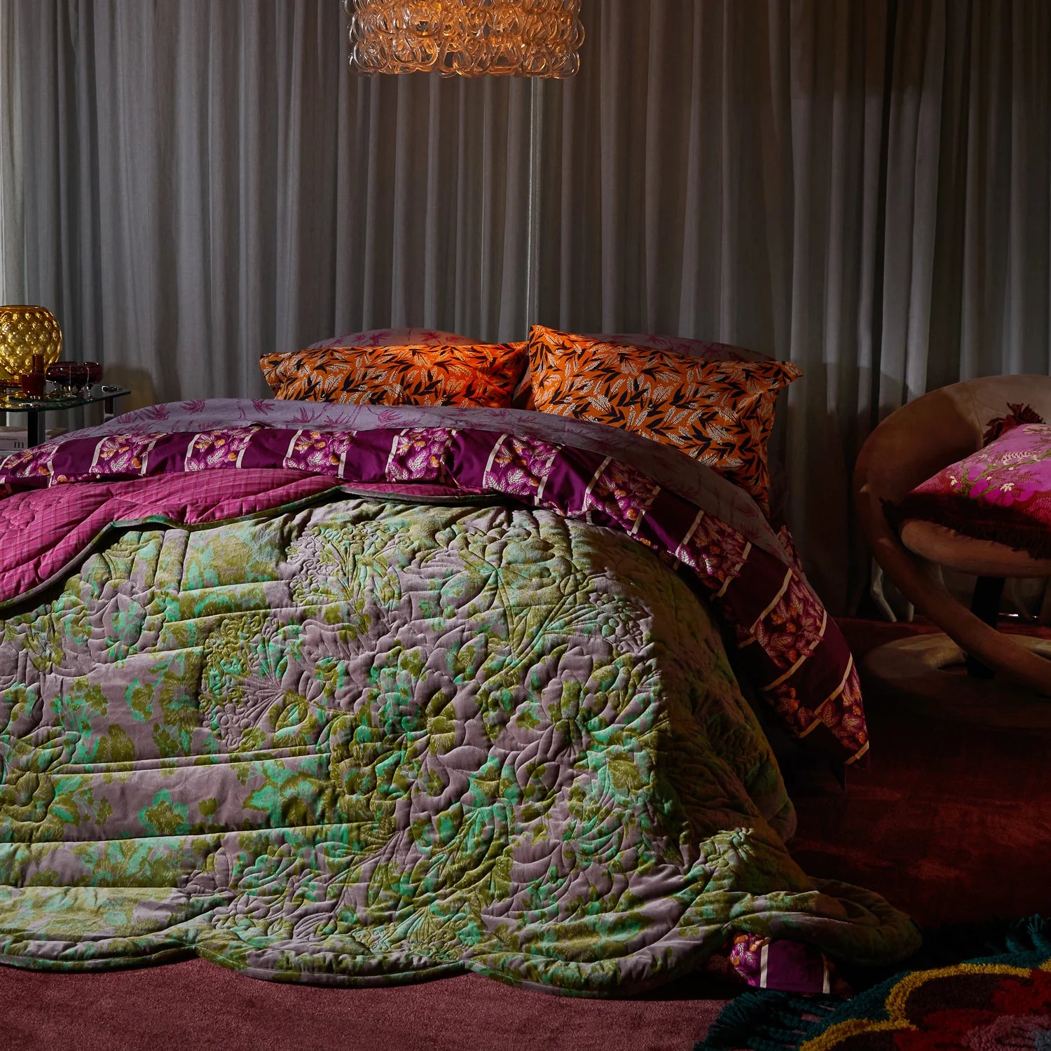 Valeria Scolloped Quilted Bedcover