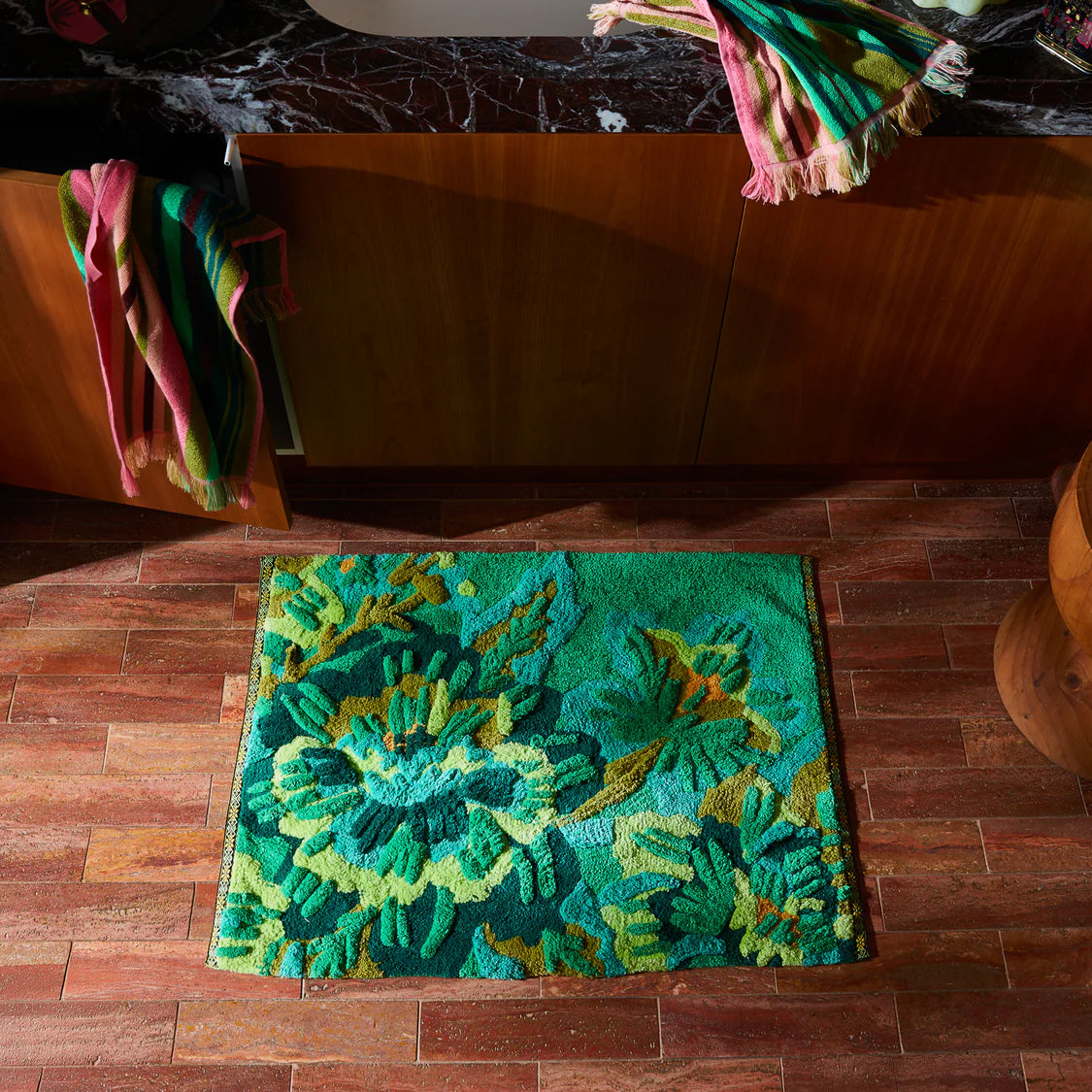 Eliza Bath Mat - Spring Green