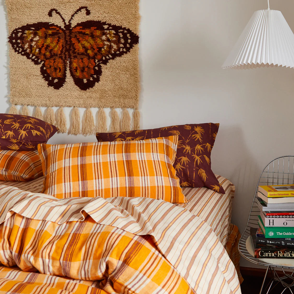 Nicolette Linen Pillowcase Set -  Marigold