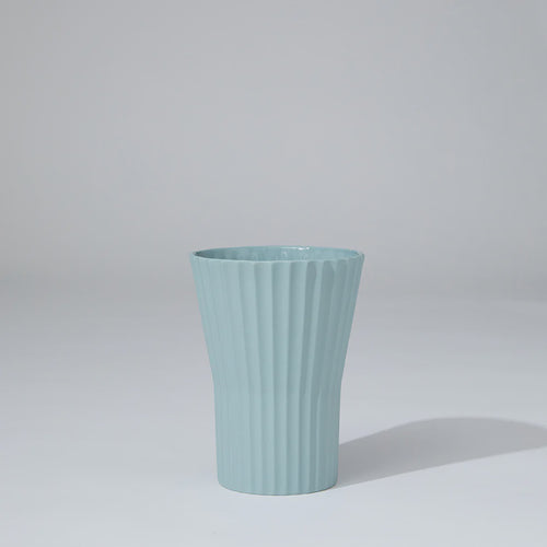 Athena Ripple Vase - Light Blue