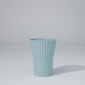 Athena Ripple Vase - Light Blue