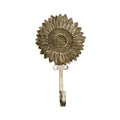 Hook - Brass Sunflower