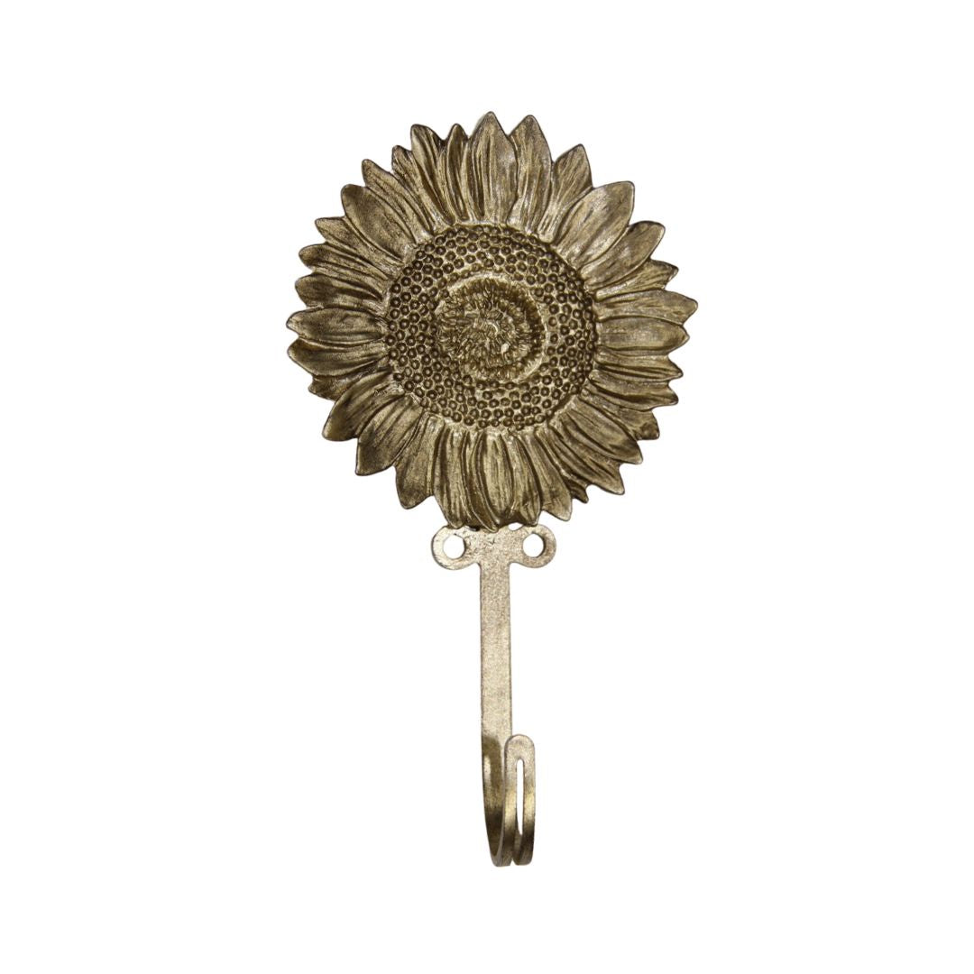 Hook - Brass Sunflower
