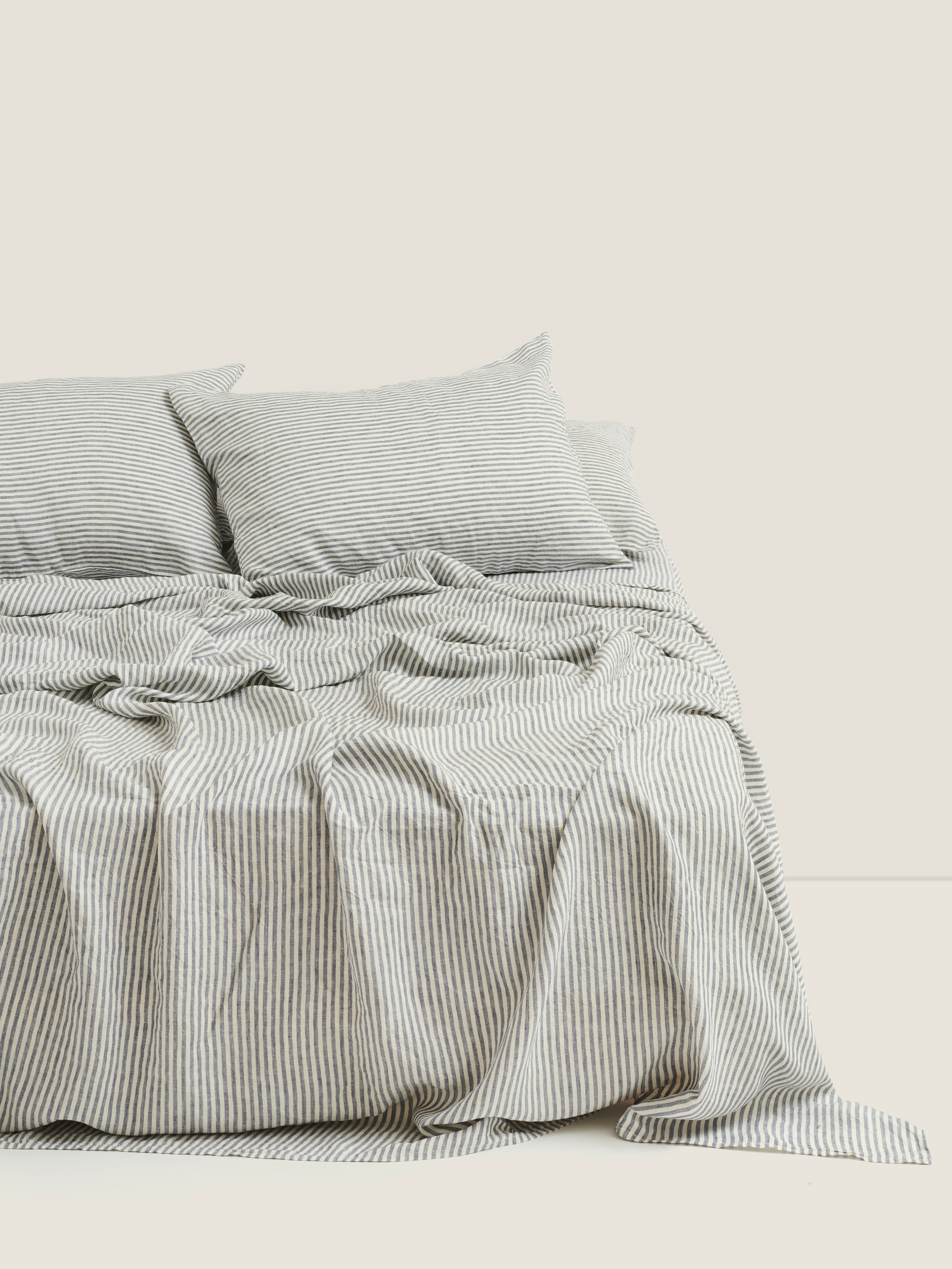 Fitted Sheet - Blue Stripes