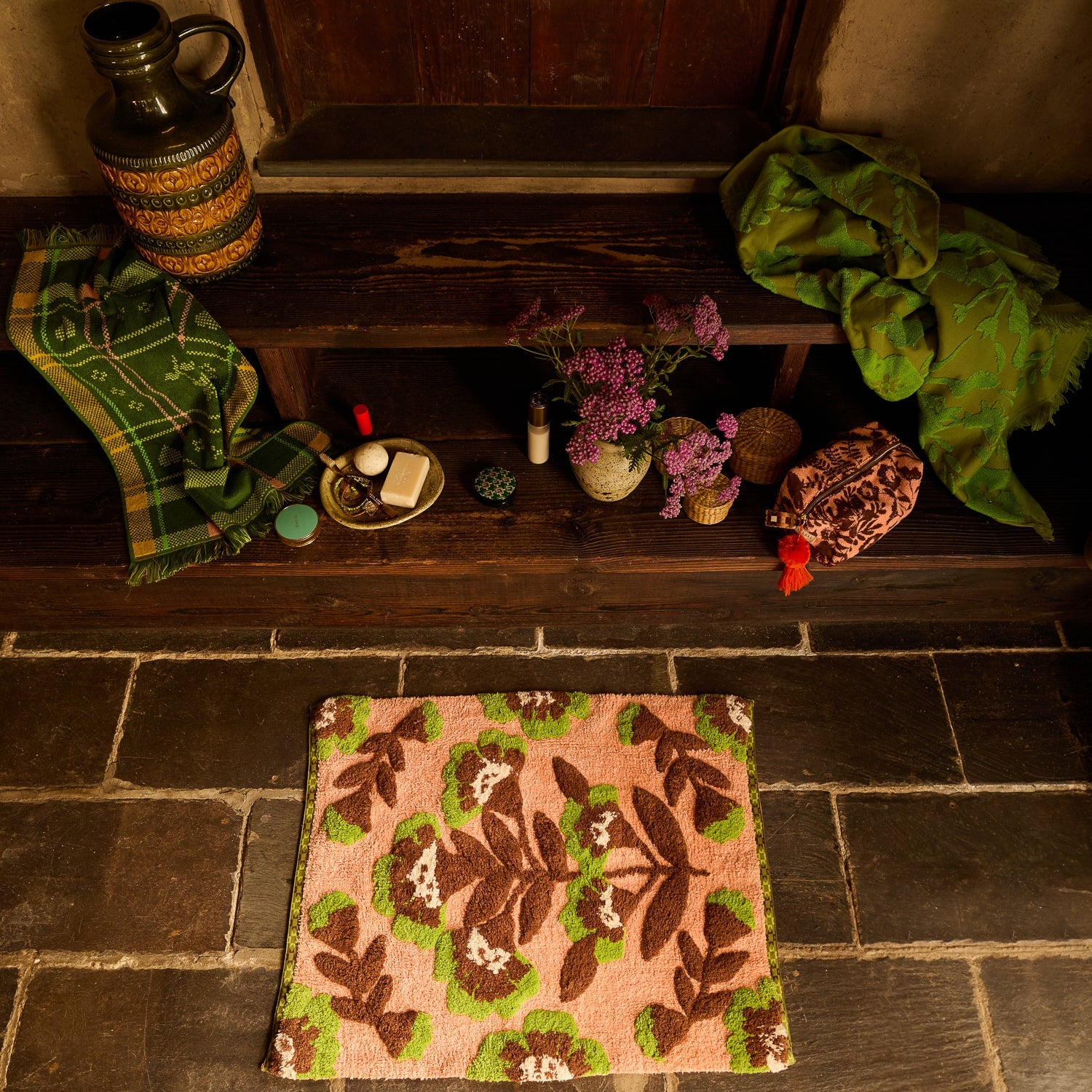 Winona Bath Mat - Carnelian