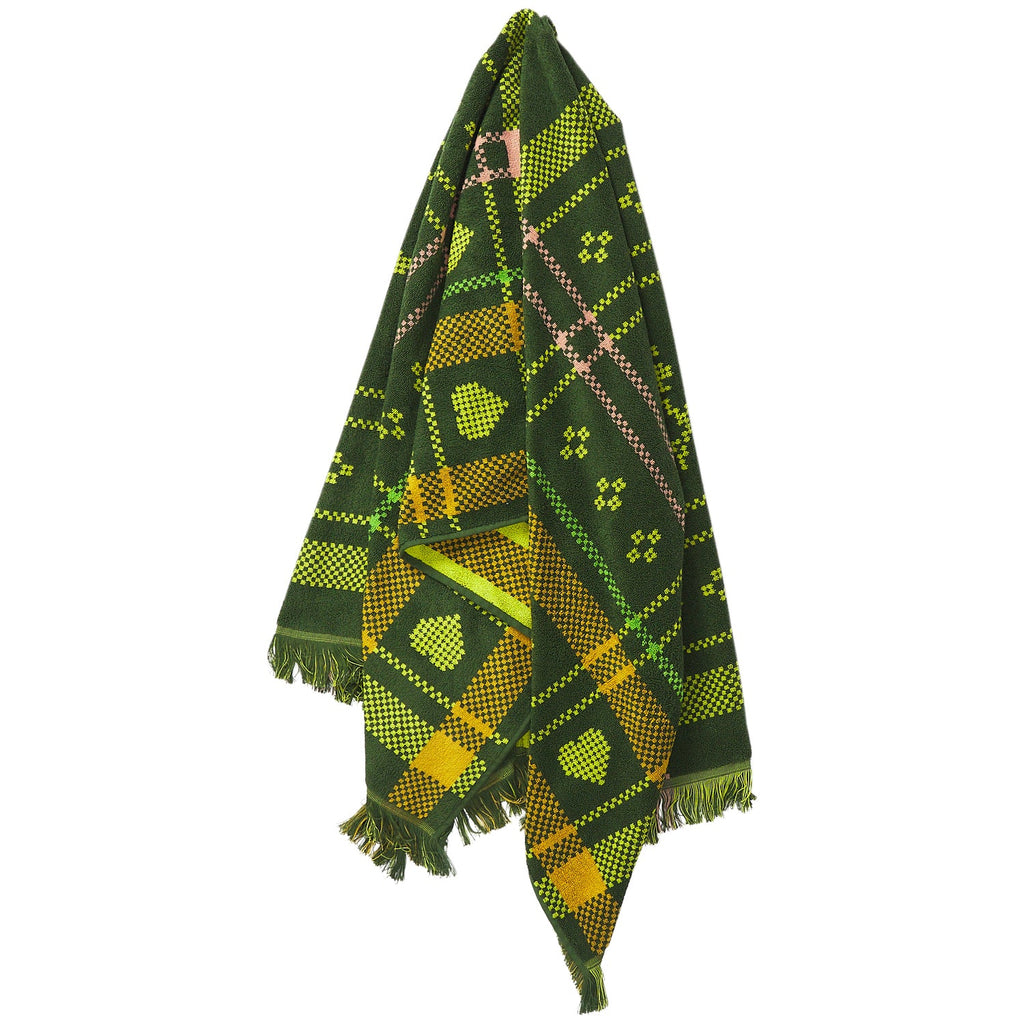 Josephine Bath Sheet - Hunter Green