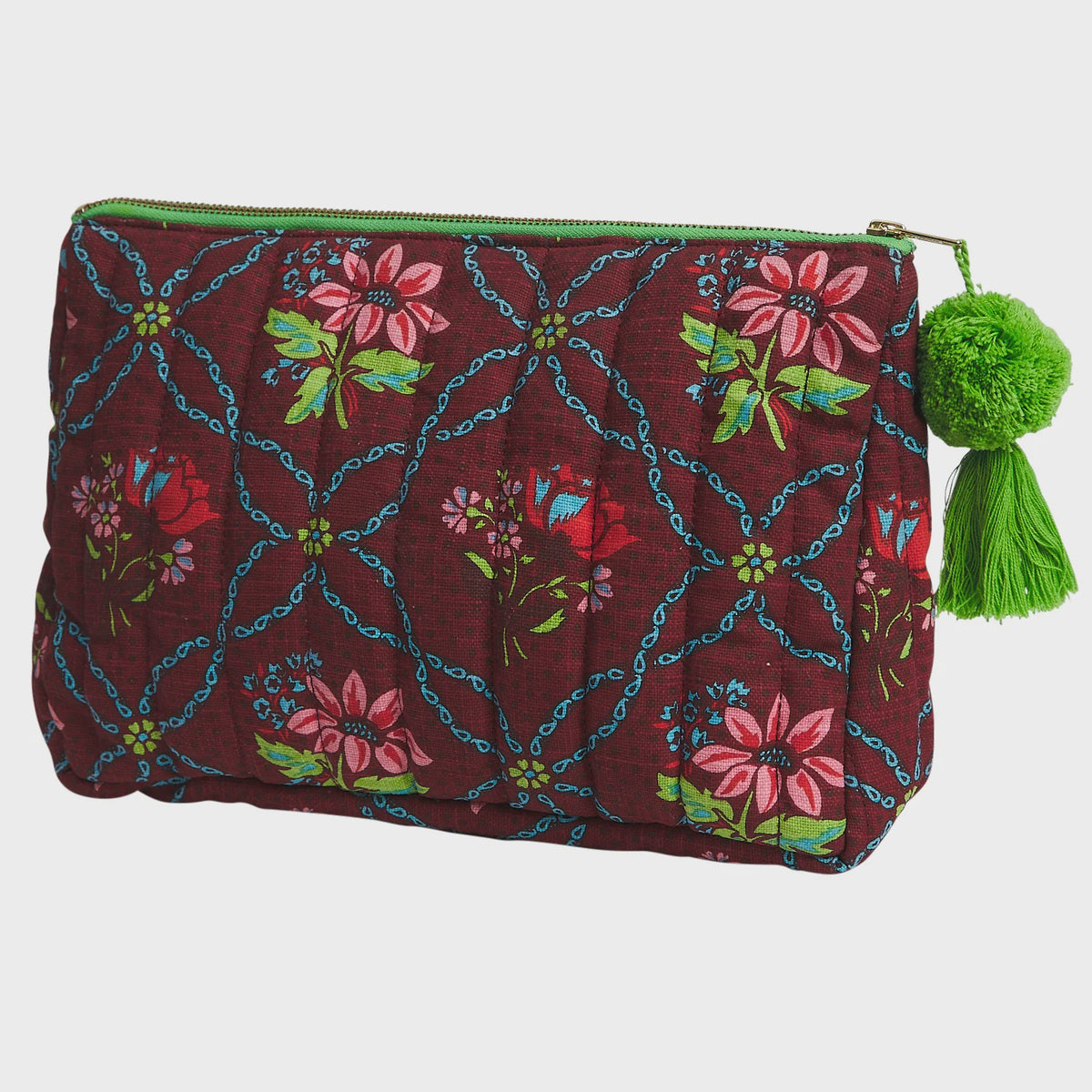 Norali Quilted Cosmetic Bag - Sienna