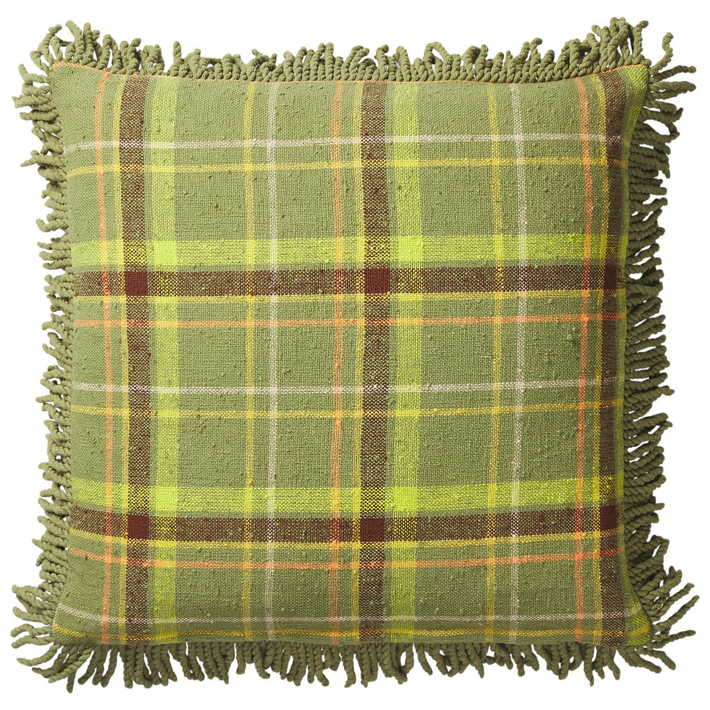 Frances Woven Cushion - Moss