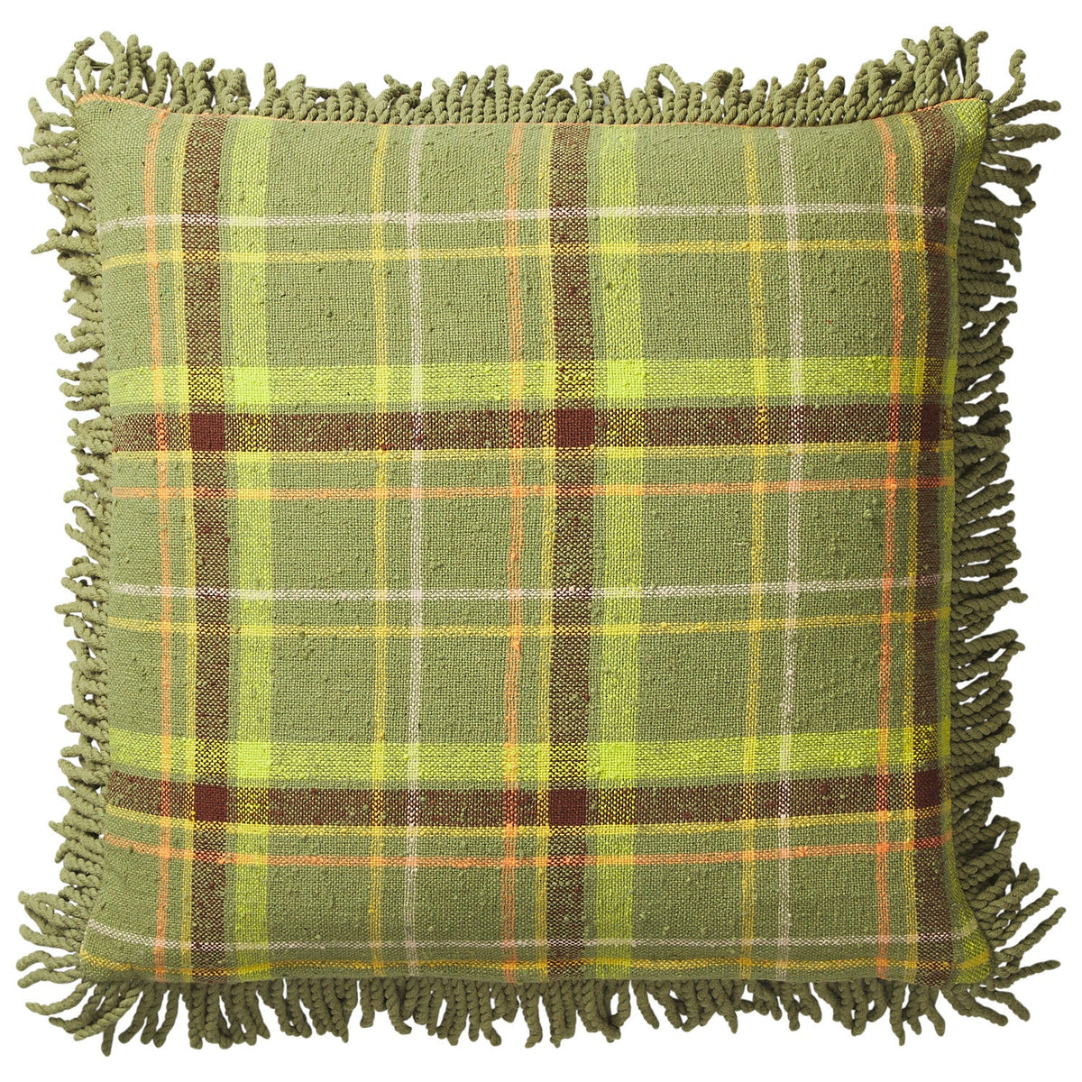Frances Woven Cushion - Moss