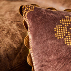 Bonny Reversible Velvet Cushion - Tigers Eye
