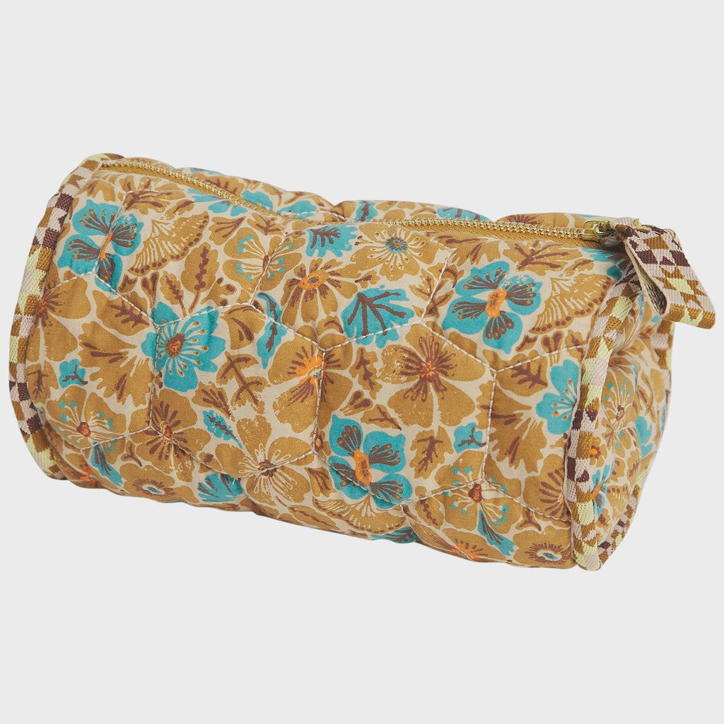 Magnolia Makeup Bag - Turquoise