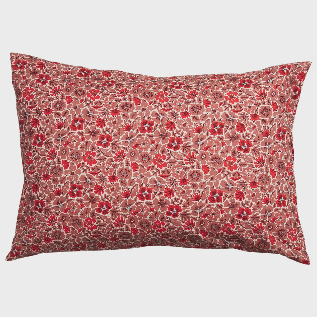 Magnolia Cotton Pillowcase Set - Poppy