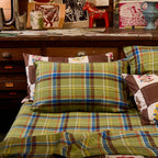 Frances Linen Pillowcase Set - Moss