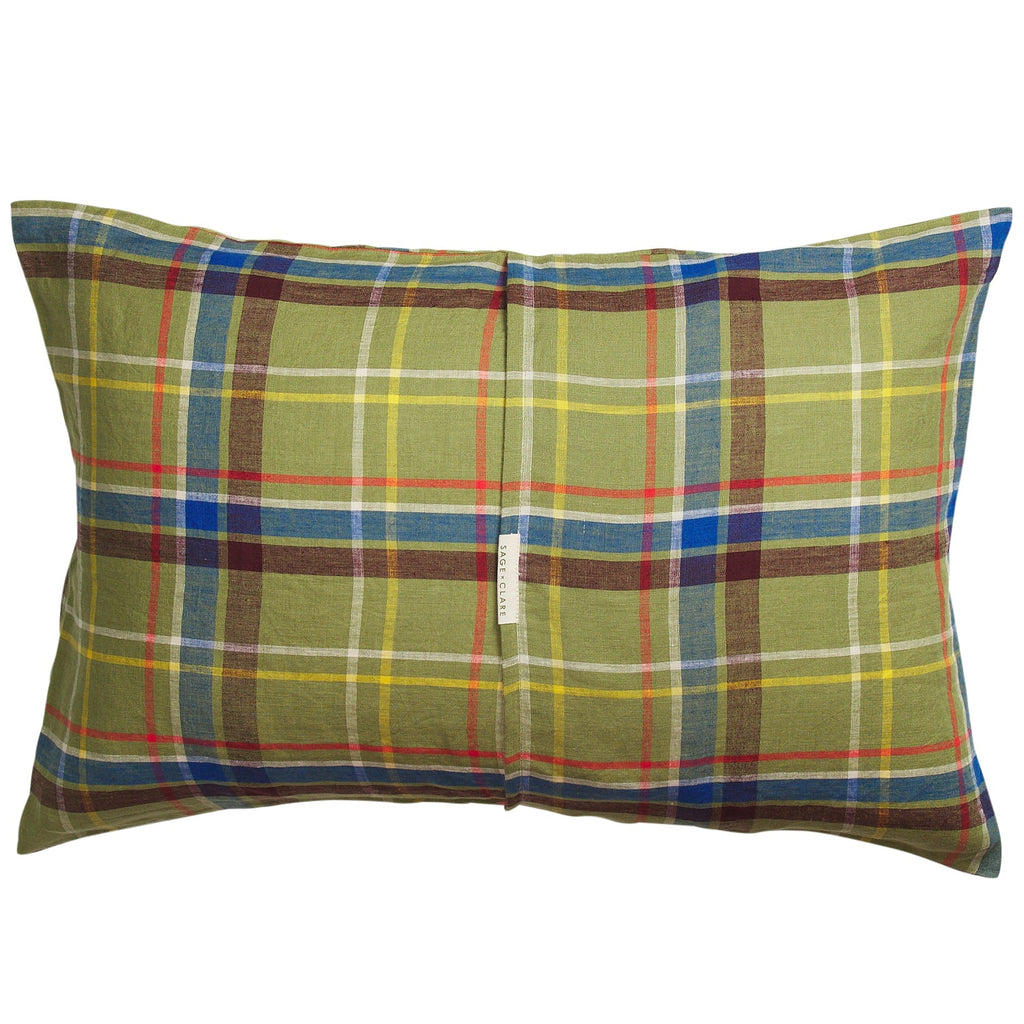 Frances Linen Pillowcase Set - Moss