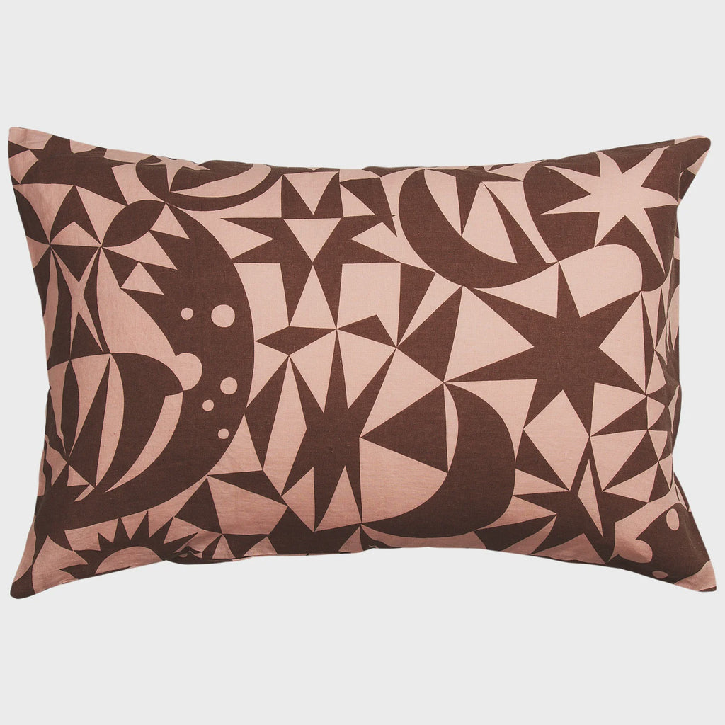 Nora Linen Pillowcase Set - Carnelian