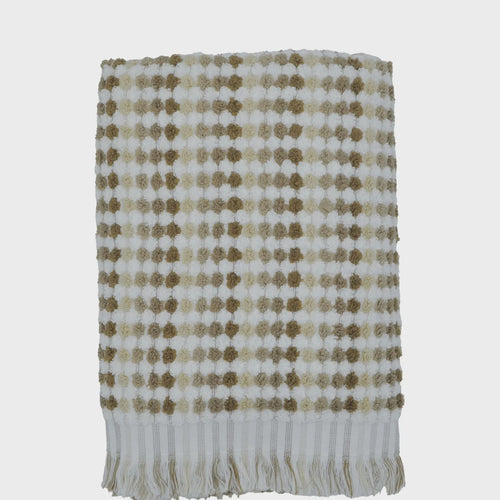 Jenny Mclean Pom Pom Bath Towel - Natural