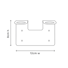 White Double Wall Holder