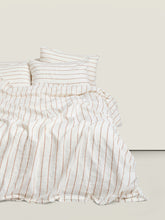 Duvet Cover - Tobacco Stripes