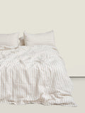 Duvet Cover - Wide Natural Stripes
