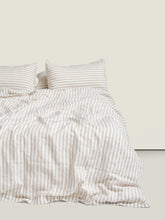 Duvet Cover - Wide Natural Stripes