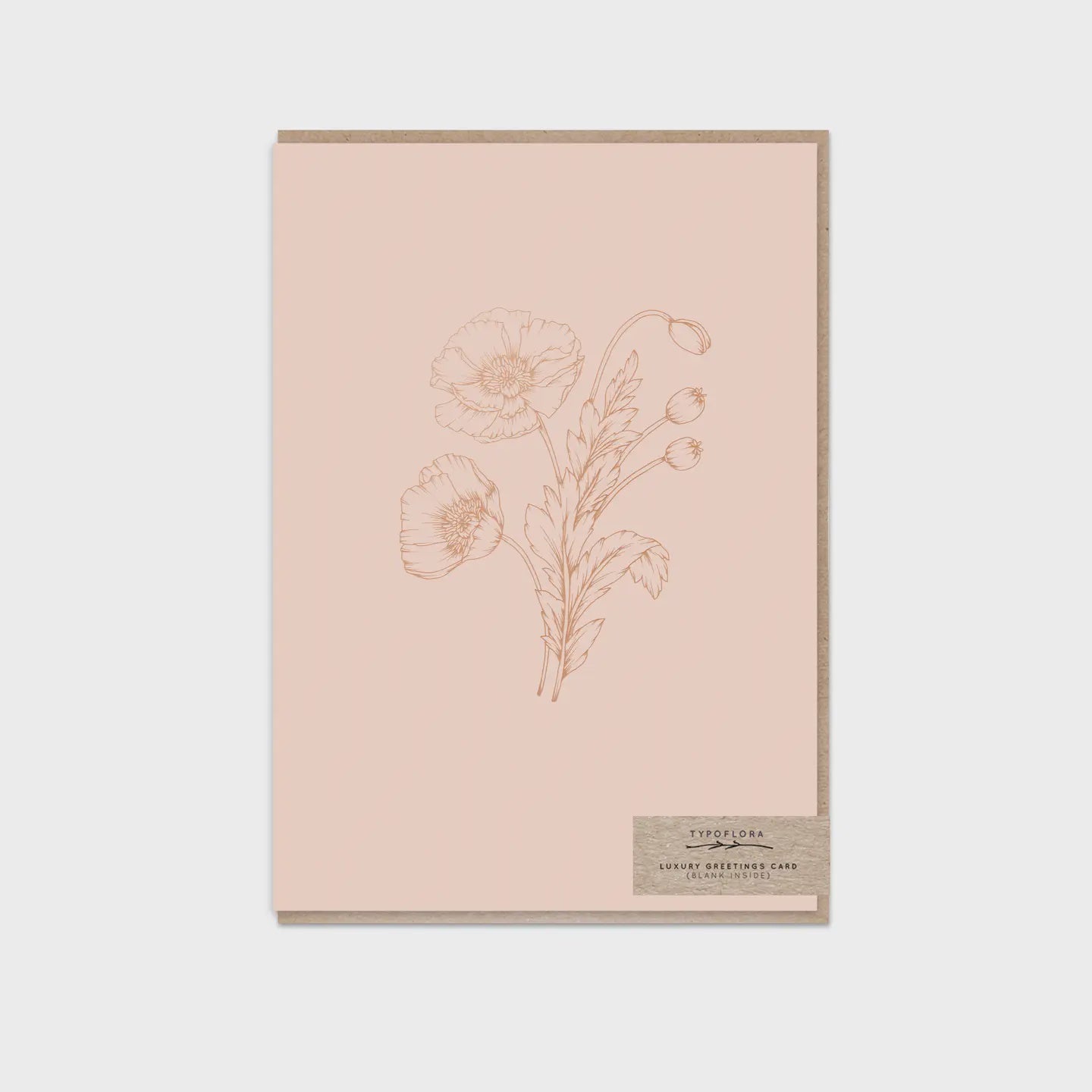Card - Soft Pink Poppies