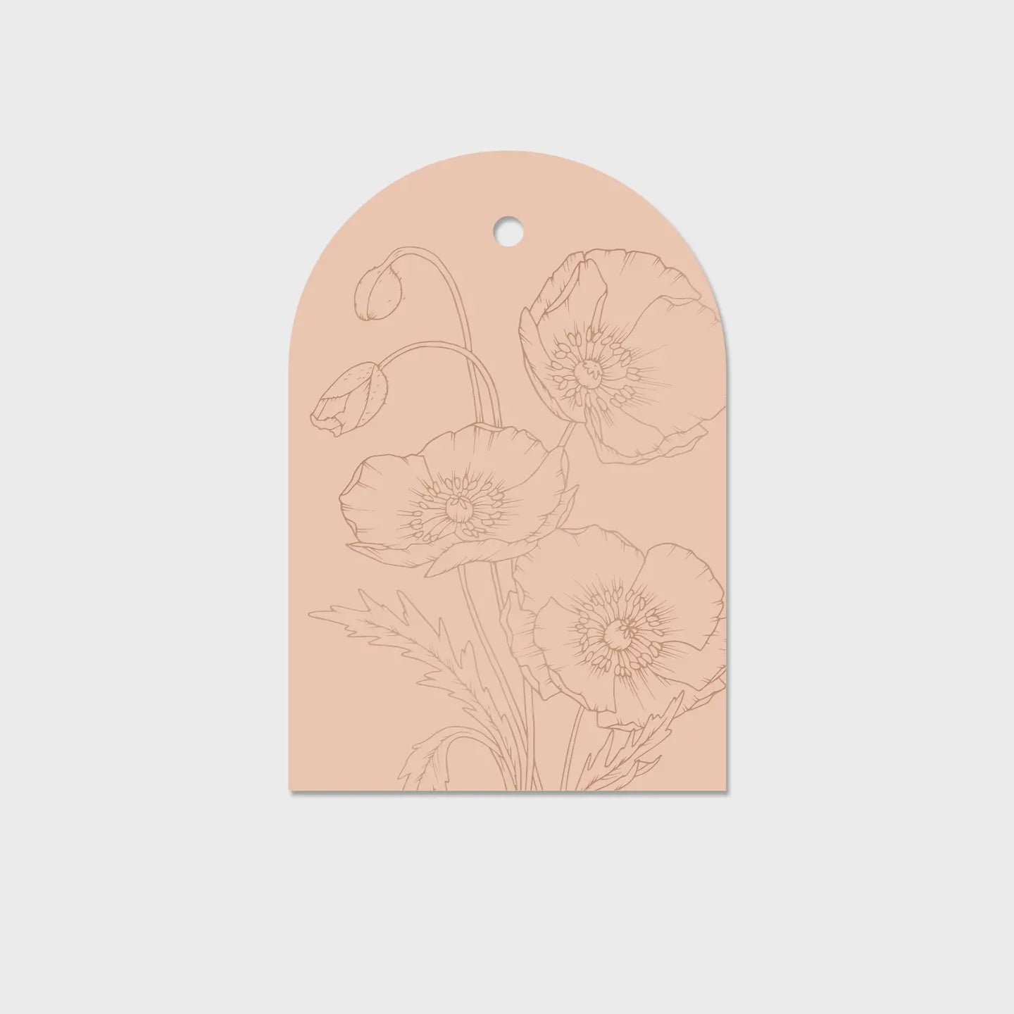 Gift Tag - Pink Poppies