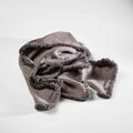 Boho linen Luca Throw - Slate