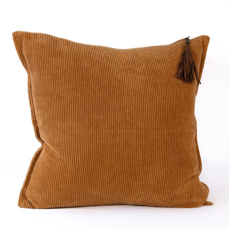 Hudson Corduroy Cushion - Mustard