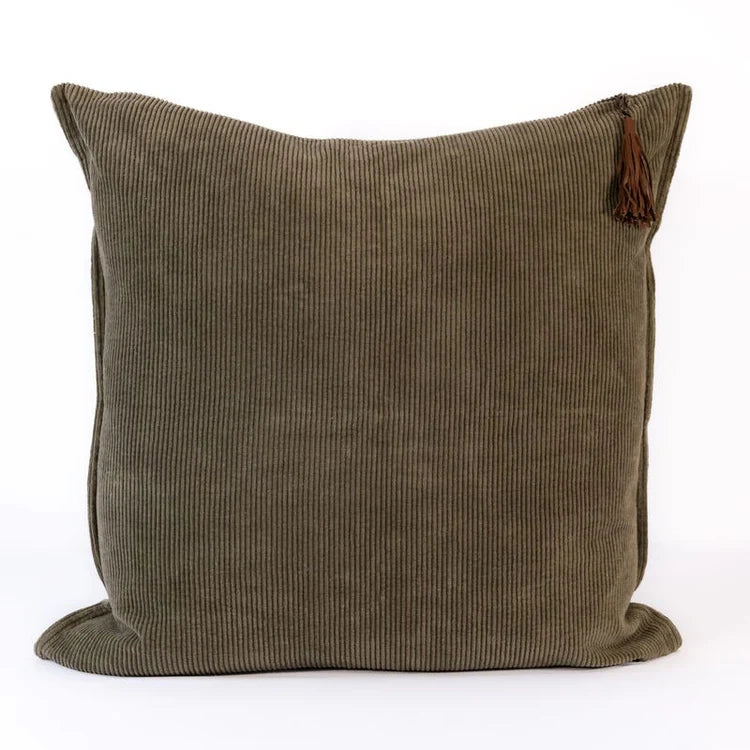 Hudson Corduroy Cushion - Moss