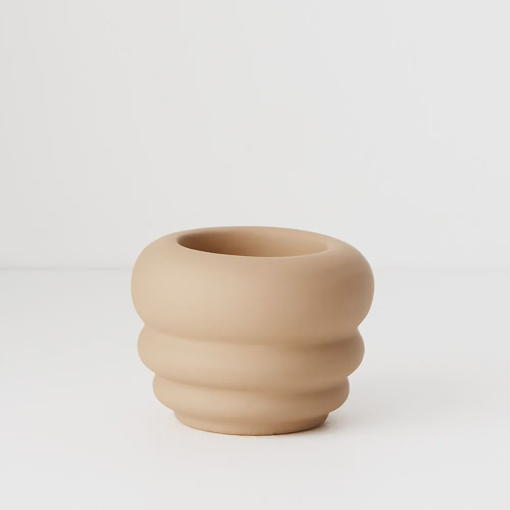 Isobel Nude - Single Candle Holder