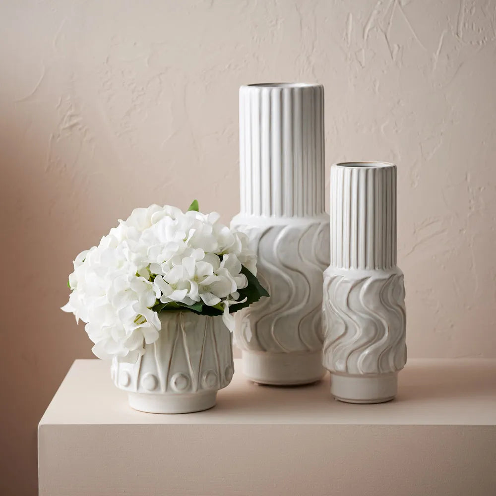 Vase -Jadelo White