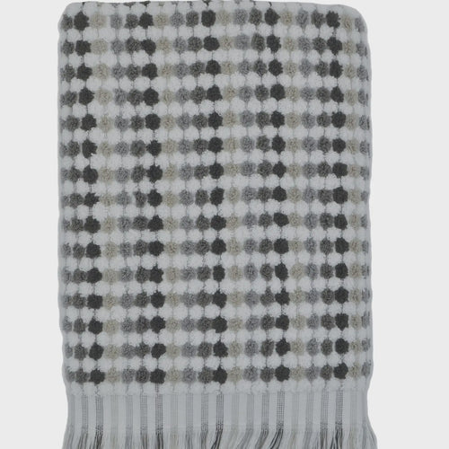 Jenny Mclean Pom Pom Bath Towel - Grey