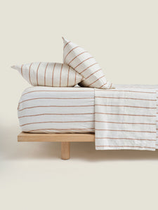 Duvet Cover - Tobacco Stripes