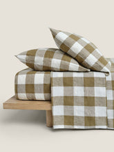 Duvet Cover - Olive Check